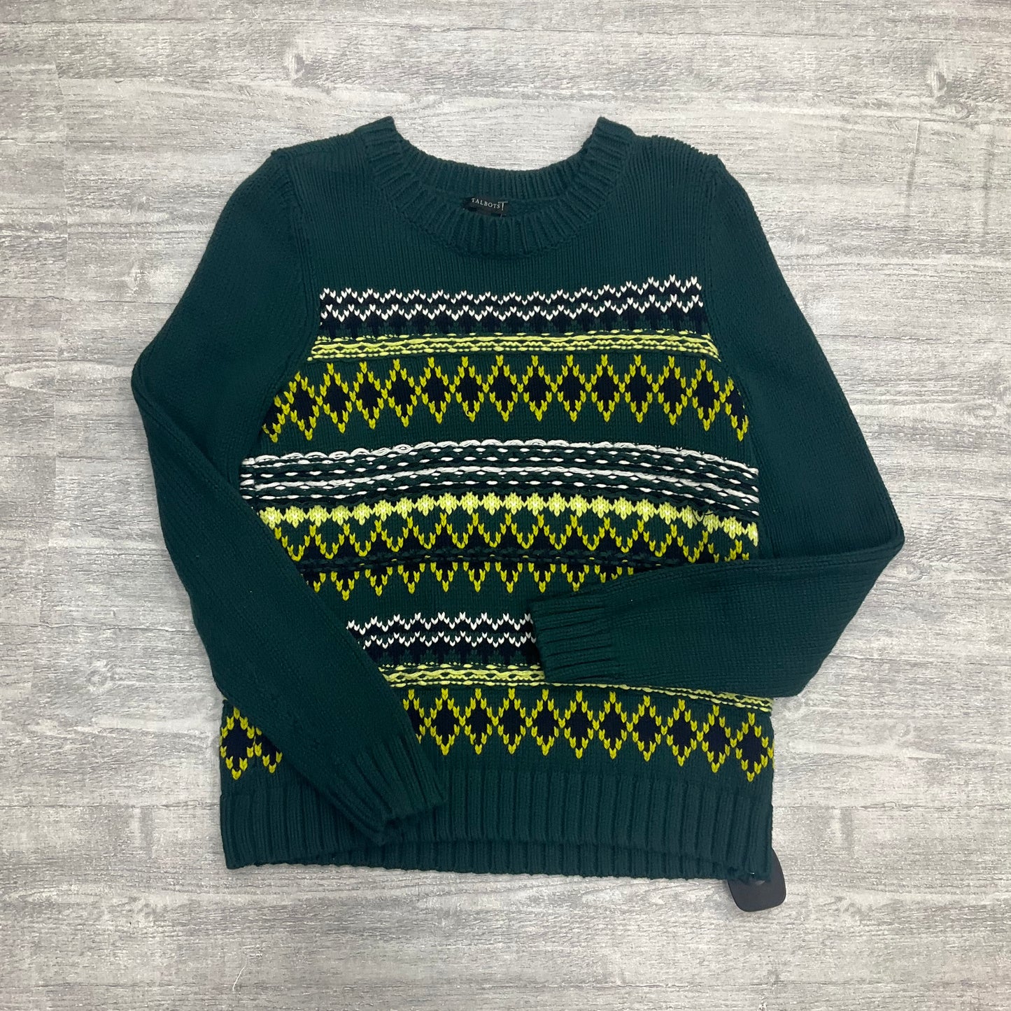 Sweater By Talbots In Green, Size: S