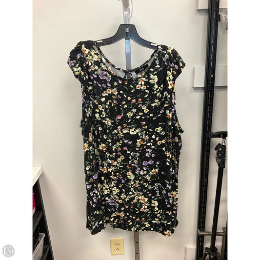 Top Short Sleeve By Ellos In Floral Print, Size: 26