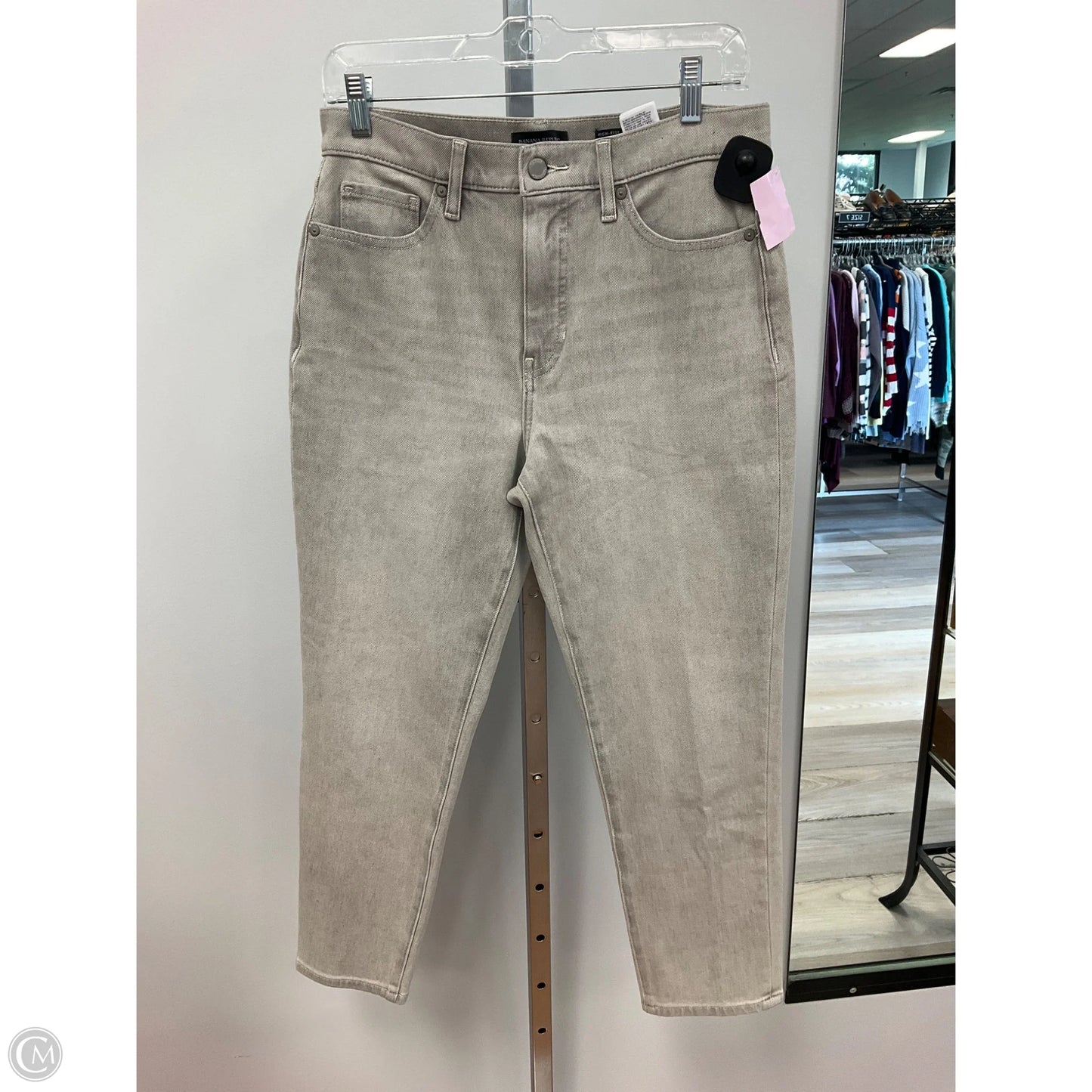 Jeans Boot Cut By Banana Republic In Grey, Size: 8