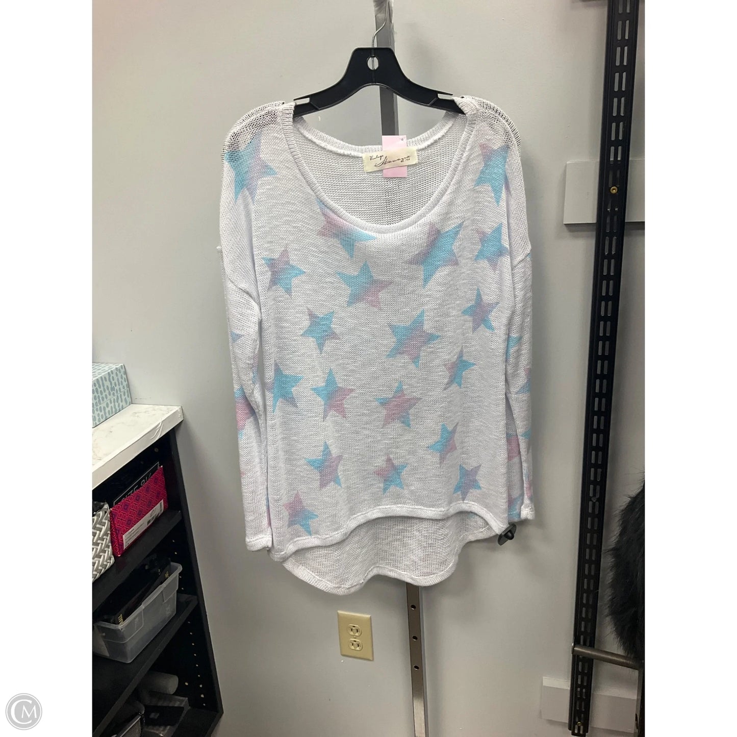Sweater By Vintage Havana In White, Size: M
