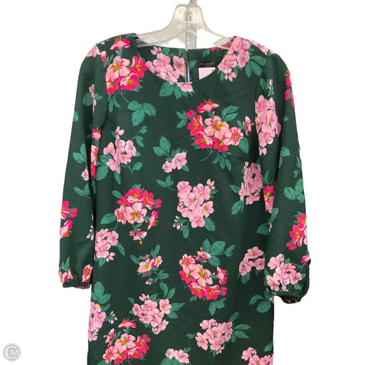 Dress Casual Short By Ann Taylor In Green & Pink, Size: 2