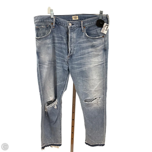 Jeans Straight By Citizens Of Humanity In Blue Denim, Size: 14