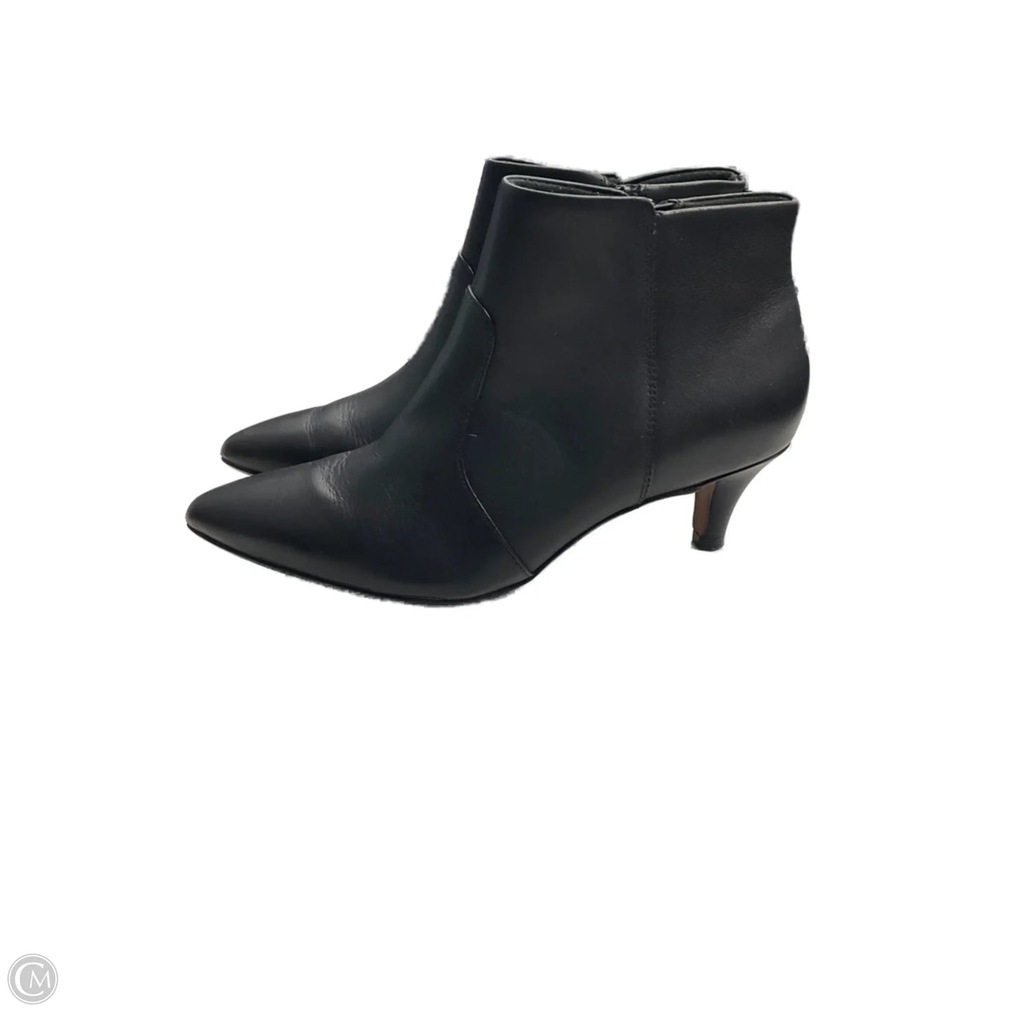 Boots Ankle Heels By Clarks In Black, Size: 7.5