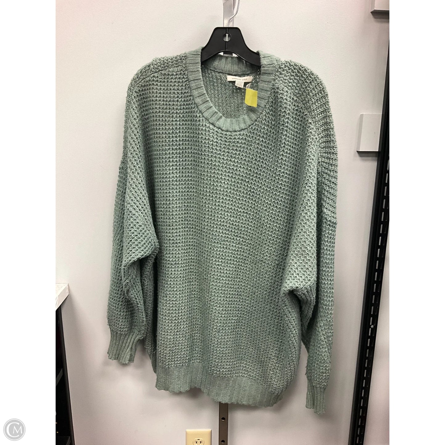 Sweater By American Eagle In Green, Size: Xl