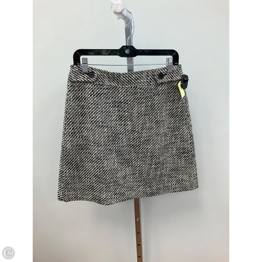 Skirt Mini & Short By Loft In Black & Cream, Size: 8