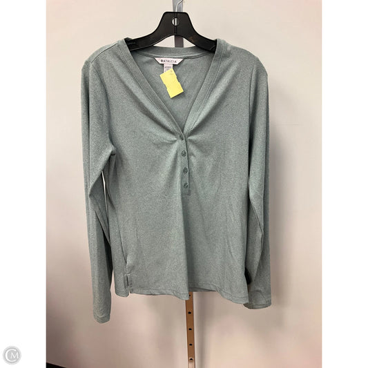 Athletic Top Long Sleeve Crewneck By Athleta In Green, Size: M