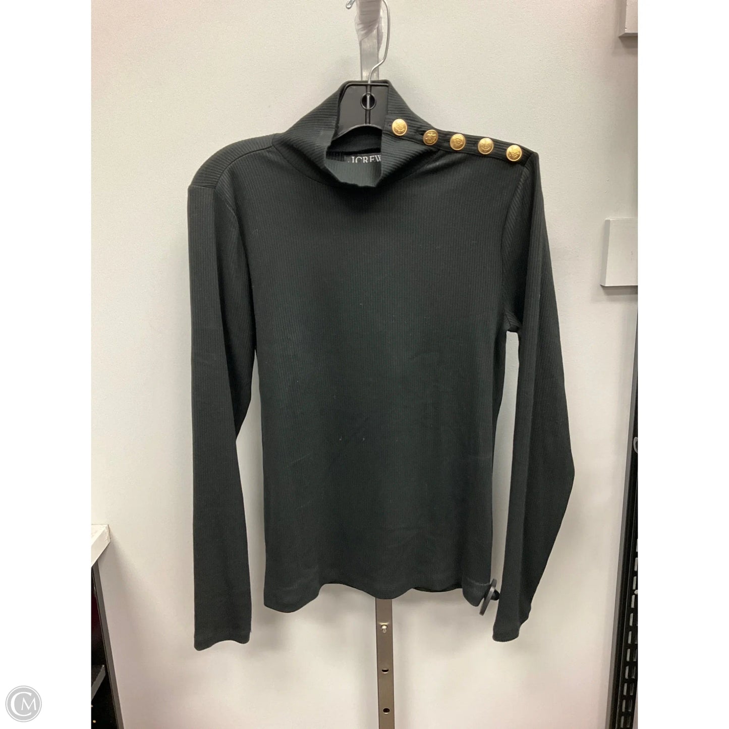 Top Long Sleeve Basic By J. Crew In Black, Size: M