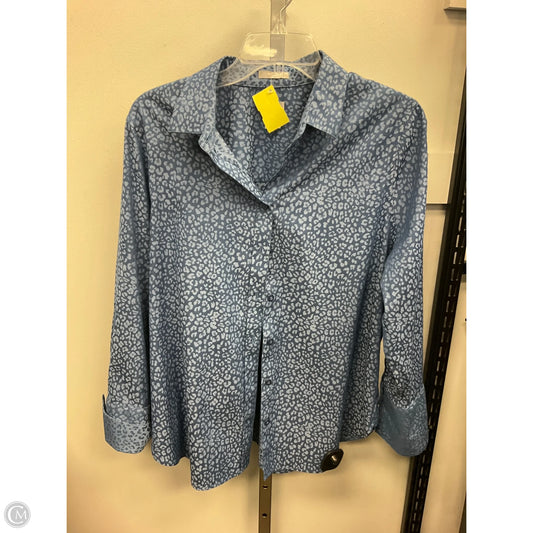 Top Long Sleeve By Chicos In Animal Print, Size: L