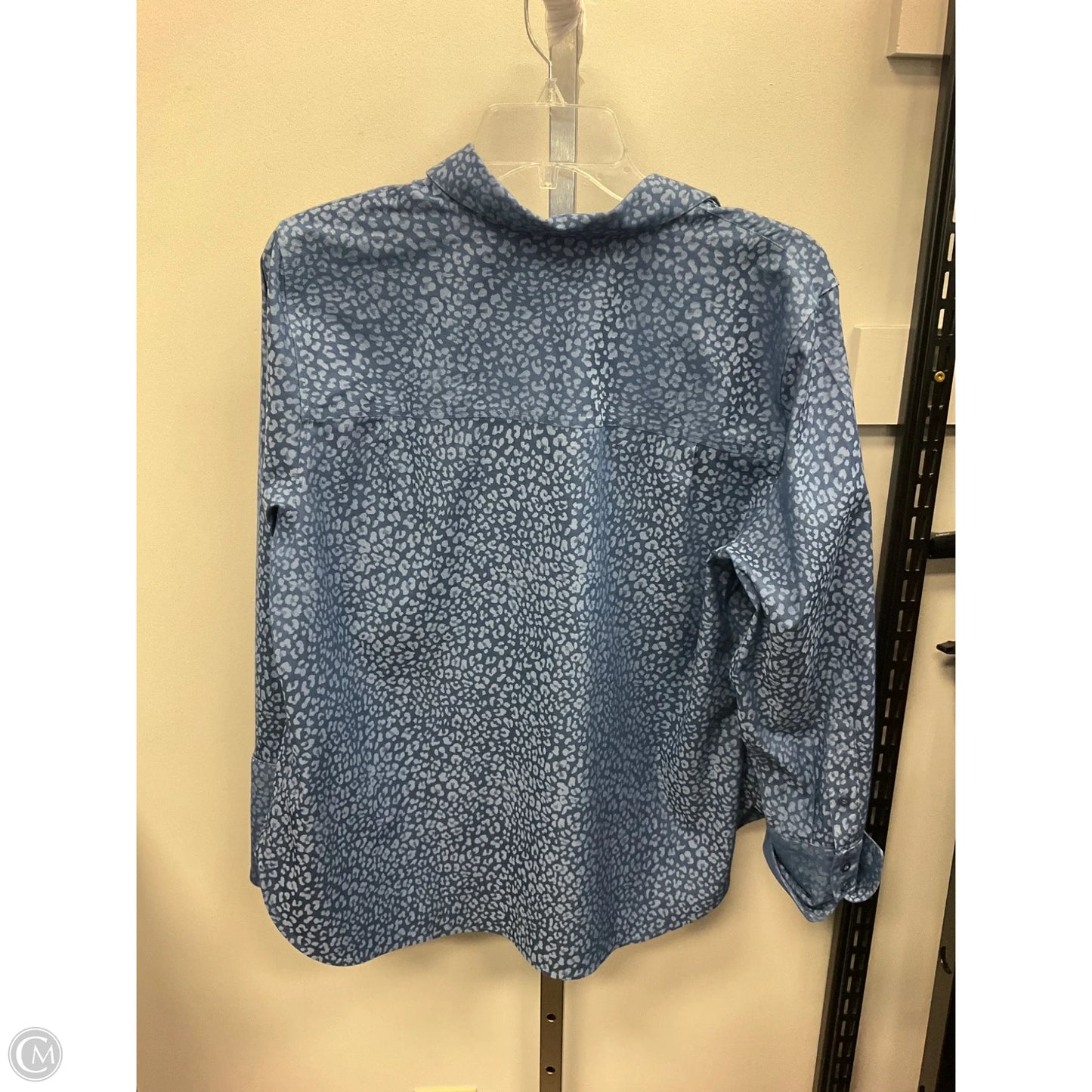 Top Long Sleeve By Chicos In Animal Print, Size: L