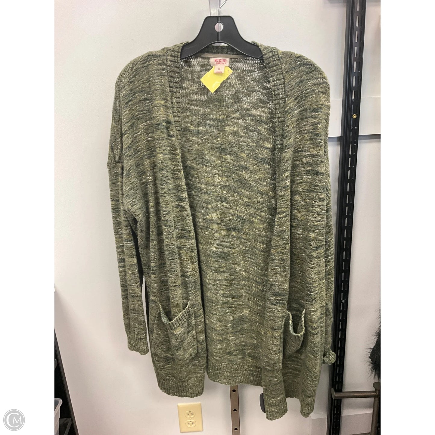 Sweater Cardigan By Mossimo In Green, Size: Xl