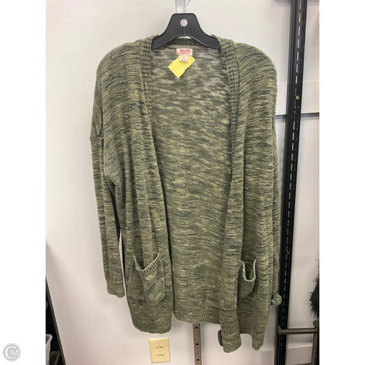 Sweater Cardigan By Mossimo In Green, Size: Xl