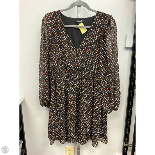 Dress Casual Short By Madewell In Black & Gold, Size: M