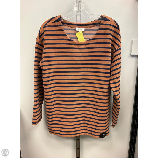 Top 3/4 Sleeve By Haven In Blue & Tan, Size: M