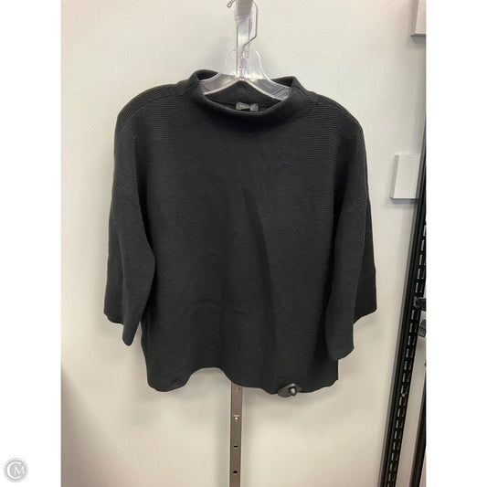 Top 3/4 Sleeve By Ann Taylor In Black, Size: M