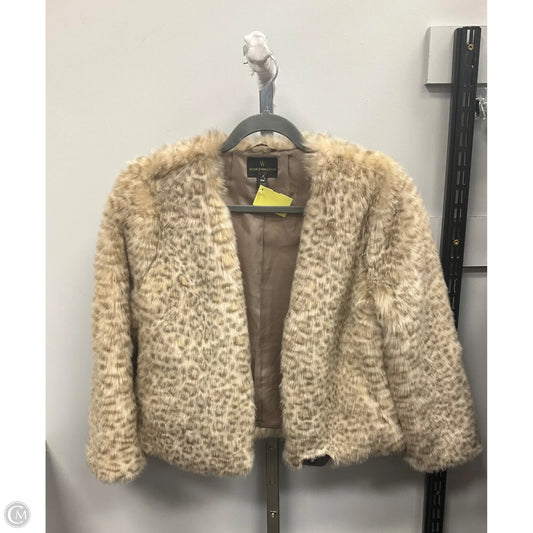 Jacket Faux Fur & Sherpa By Worthington In Tan, Size: Mp