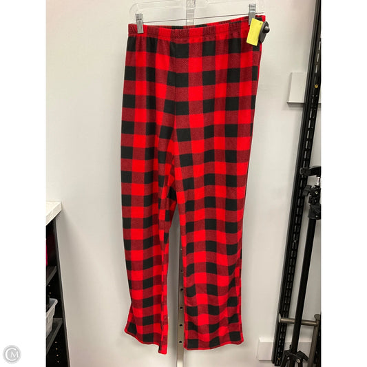 Pajama Pants By Cme In Black & Red, Size: L