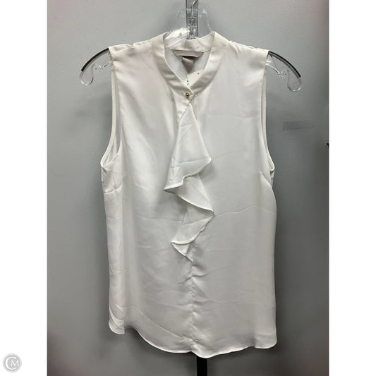 Top Sleeveless By H&m In White, Size: 4