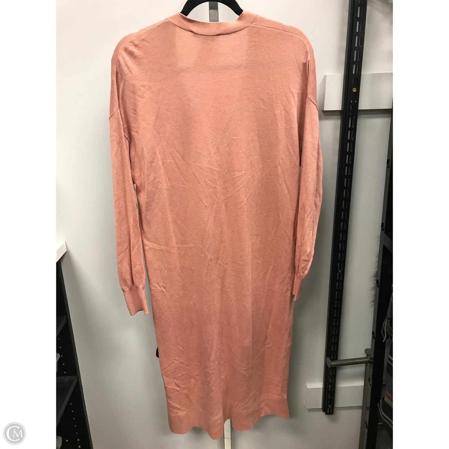 Sweater Cardigan By Ann Taylor In Peach, Size: M
