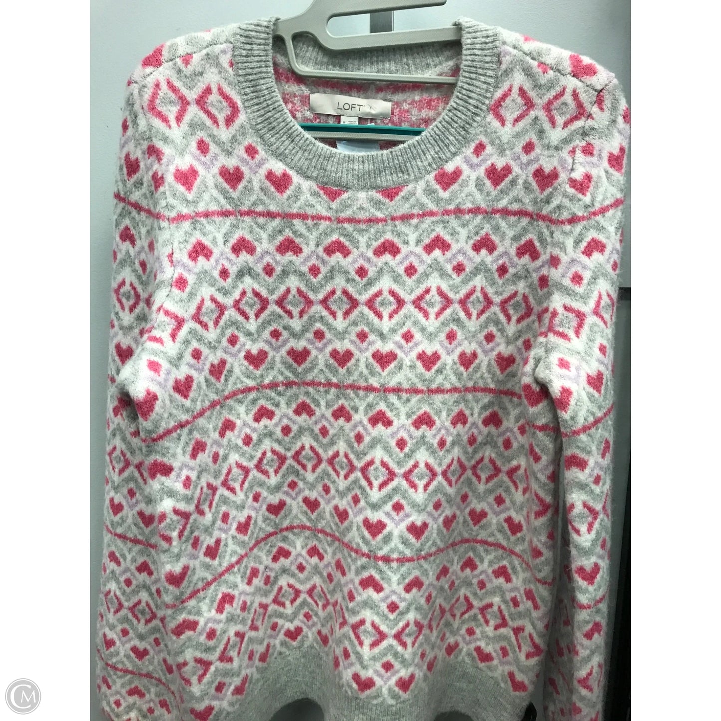 Sweater By Loft In Grey, Size: M