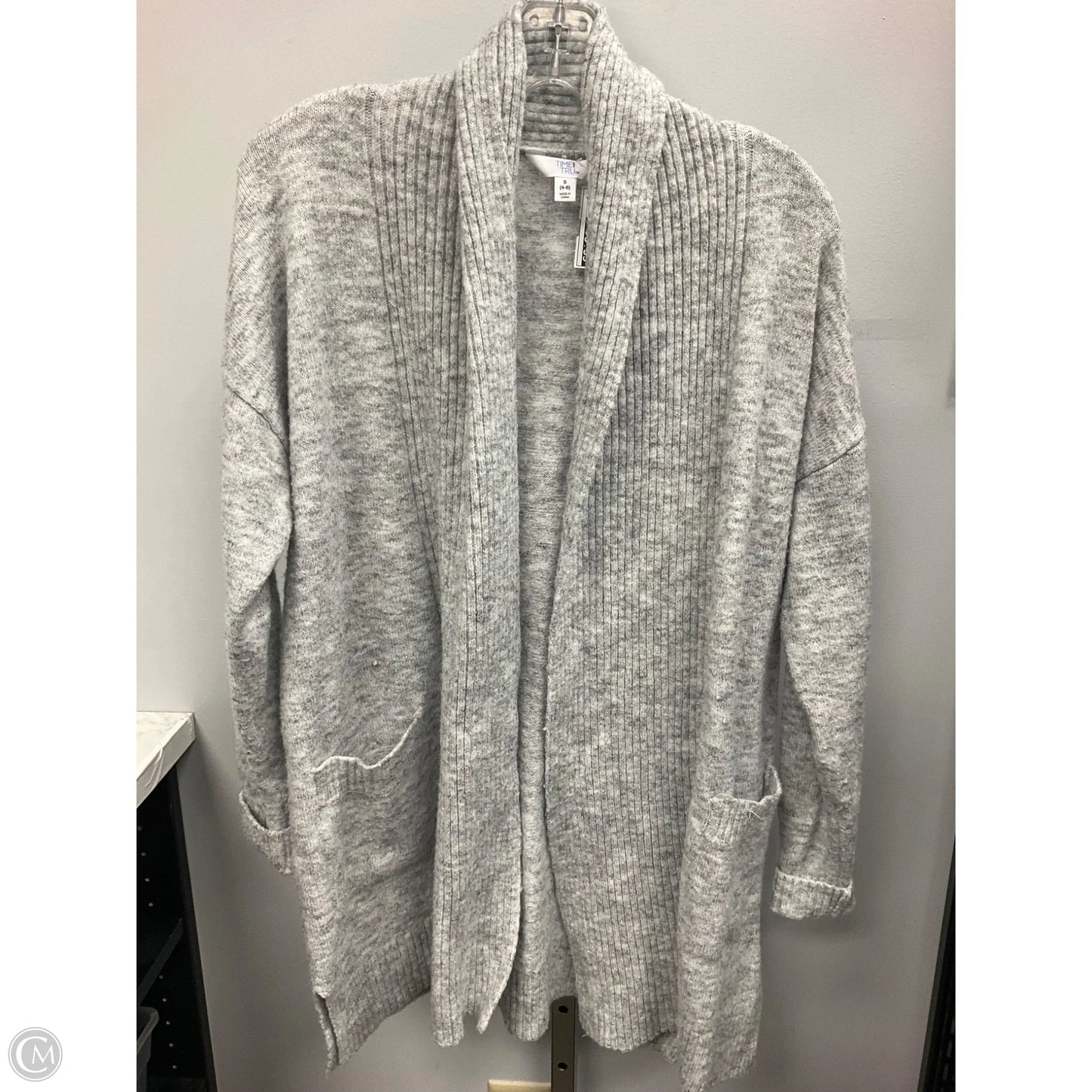 Cardigan By Time And Tru In Grey, Size: S
