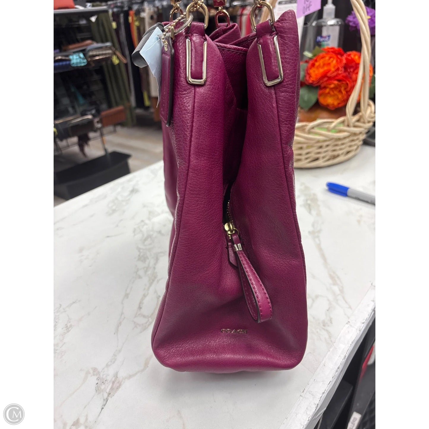 Handbag Designer By Coach, Size: Large