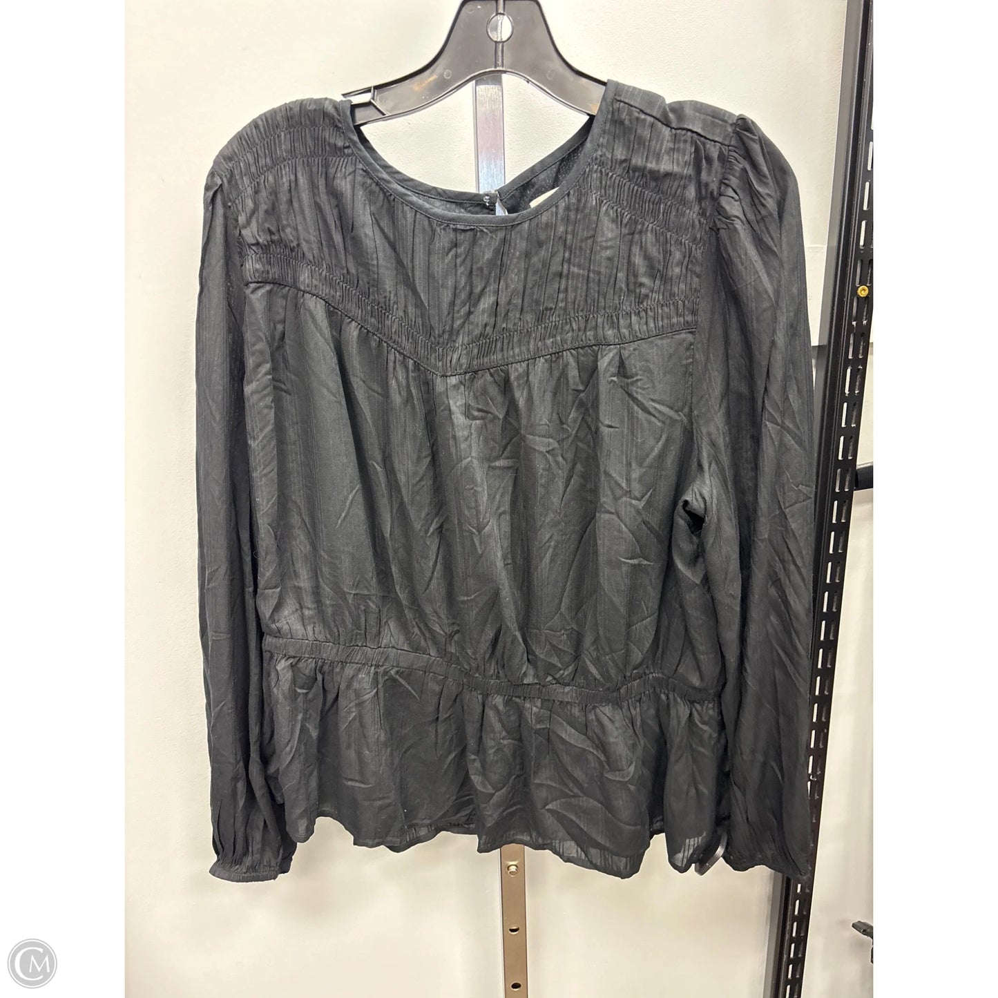 Top Long Sleeve By Loft In Black, Size: Xl