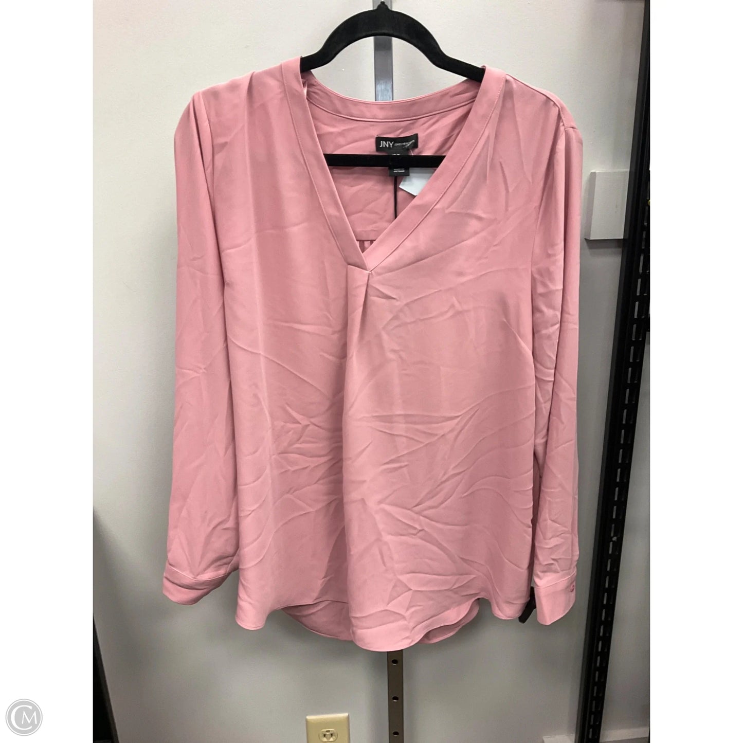Top Long Sleeve By Jones New York In Pink, Size: Xl