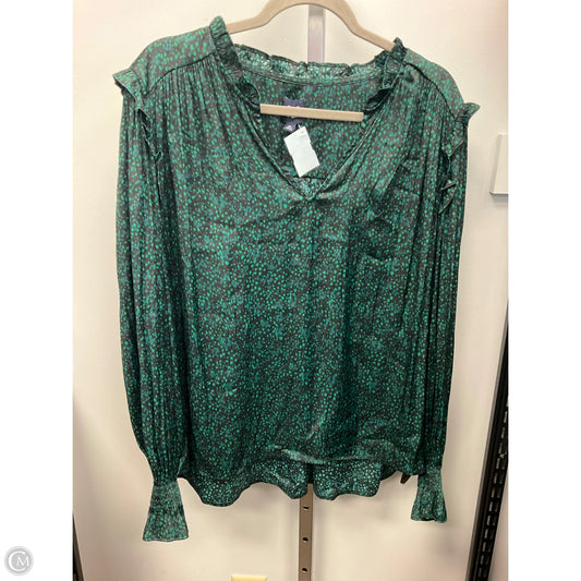 Top Long Sleeve By Gap In Green, Size: Xl
