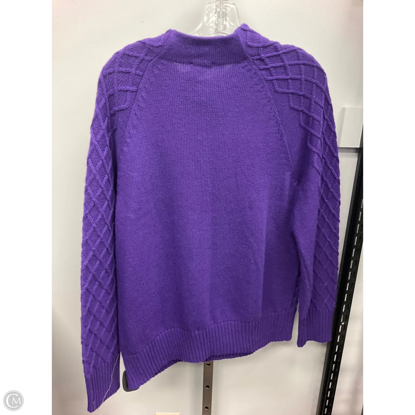 Sweater By Talbots In Purple, Size: L