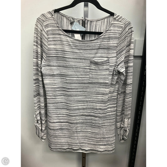 Top Long Sleeve By Talbots In Black & White, Size: S