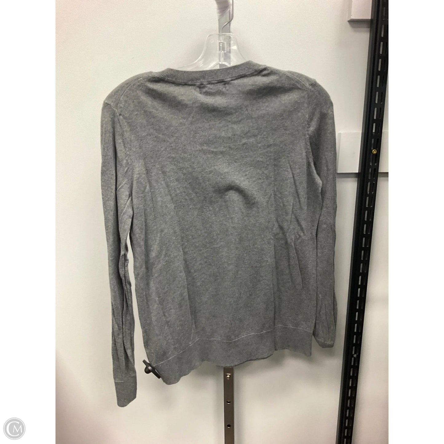 Top Long Sleeve By Banana Republic In Grey, Size: M