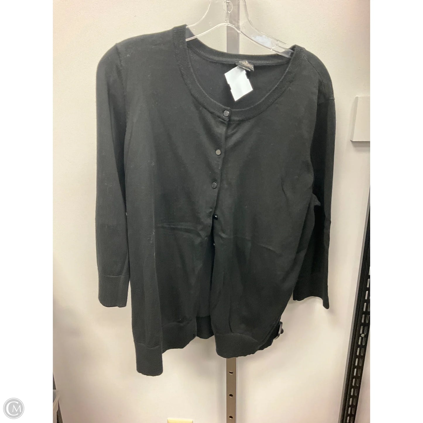 Cardigan By Talbots In Black, Size: 2x