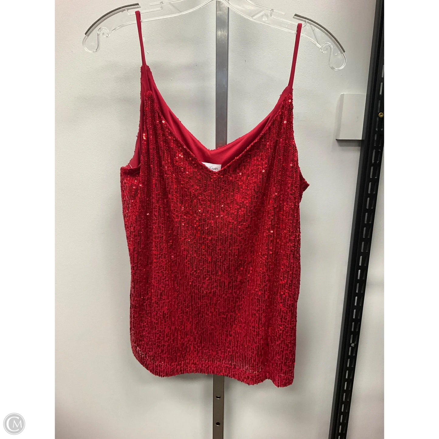 Top Cami By Calvin Klein In Red, Size: M