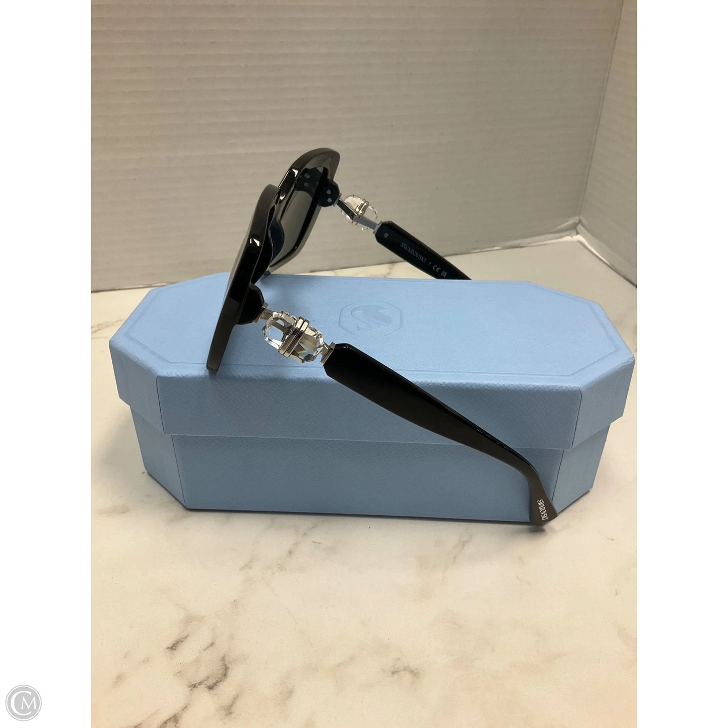 Sunglasses Designer By Swarovski, Size: Large