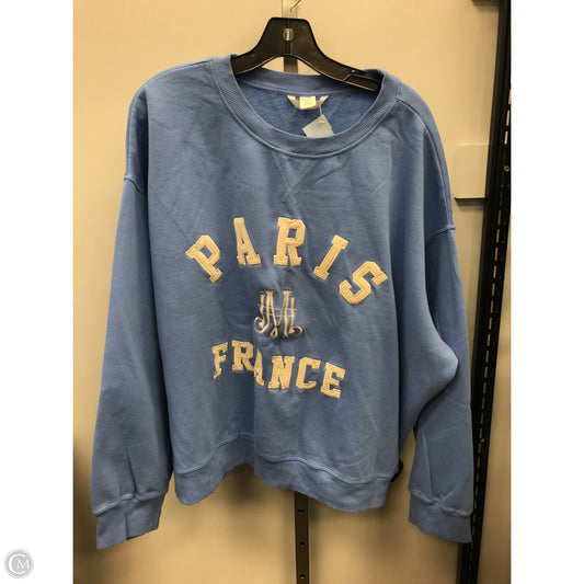 Top Long Sleeve Basic By H & M In Blue, Size: Xxl