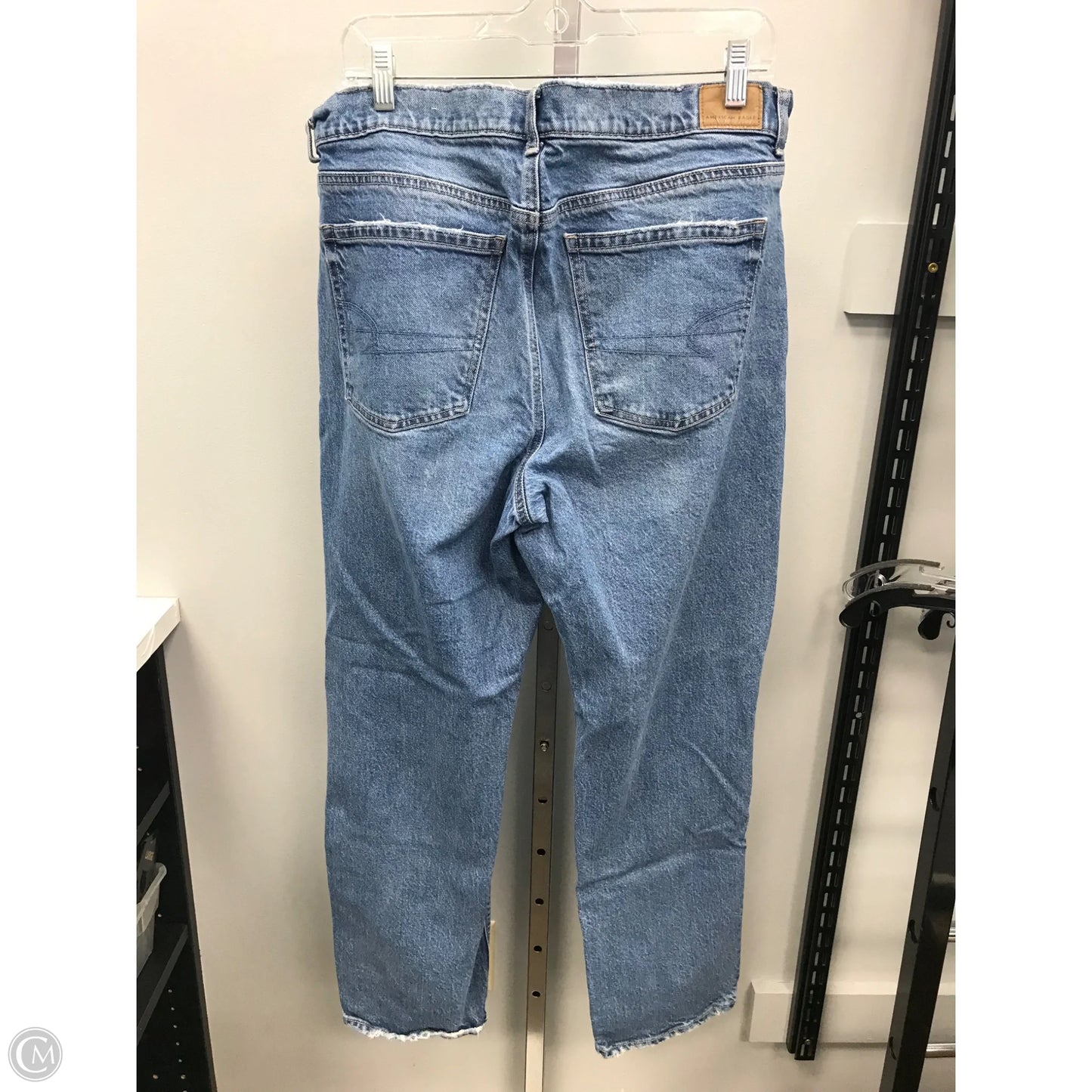 Jeans Flared By American Eagle In Blue Denim, Size: 14