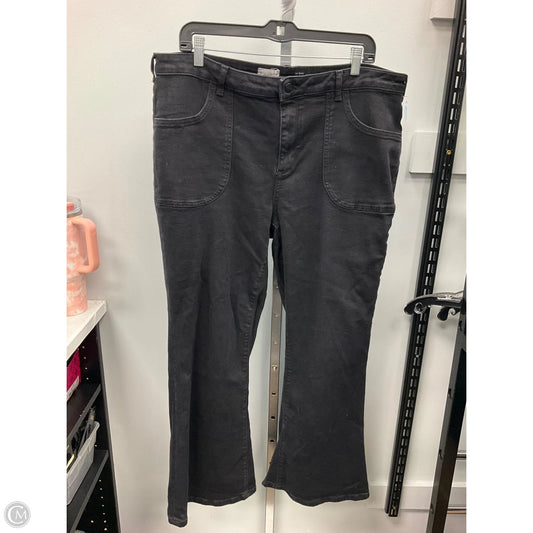 Jeans Wide Leg By Pilcro In Black, Size: 20