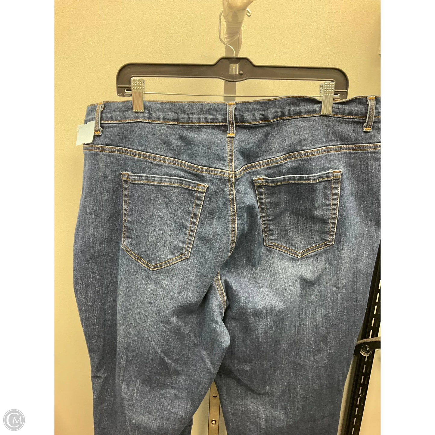 Jeans Flared By Gloria Vanderbilt In Blue Denim, Size: 20