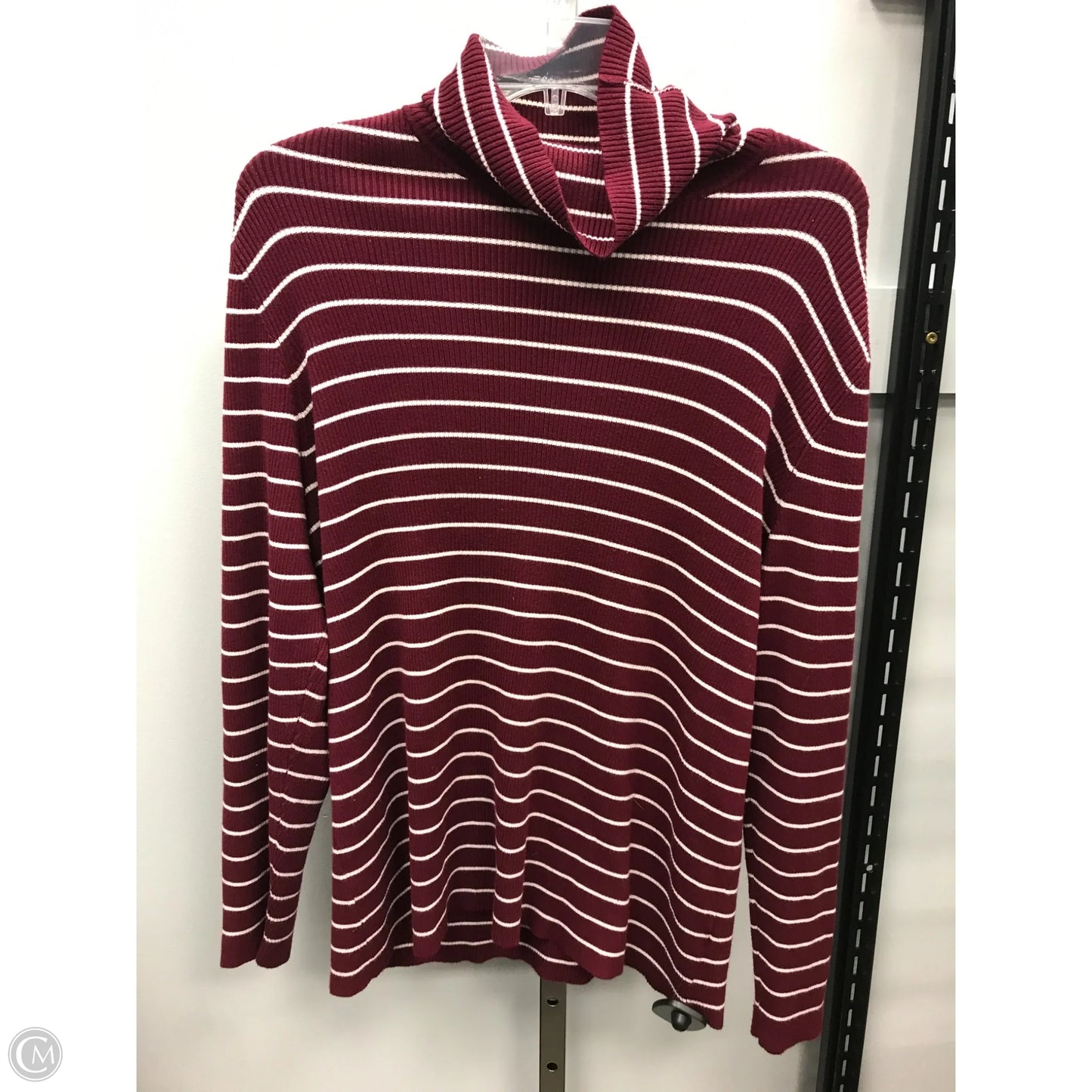 Top Long Sleeve By Coldwater Creek In Striped Pattern, Size: 1x