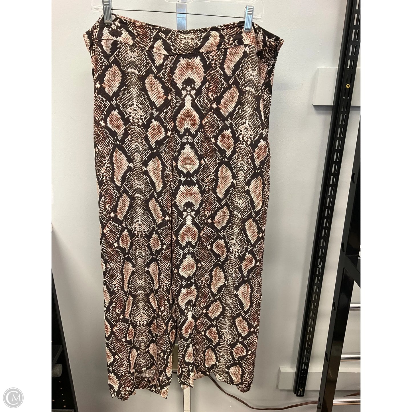 Pants Cropped By Cmb In Animal Print, Size: Xl