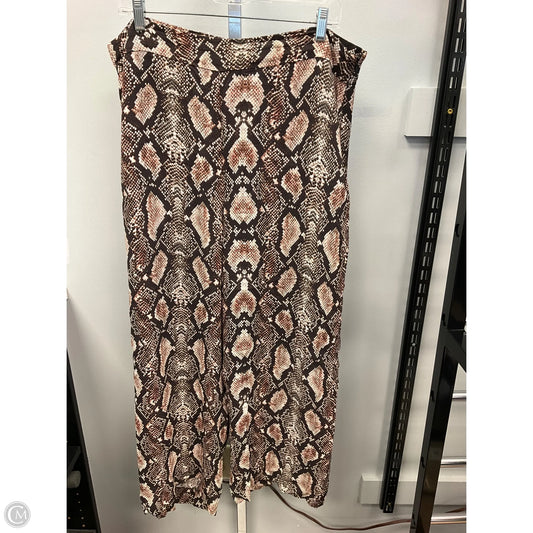 Pants Cropped By Cmb In Animal Print, Size: Xl