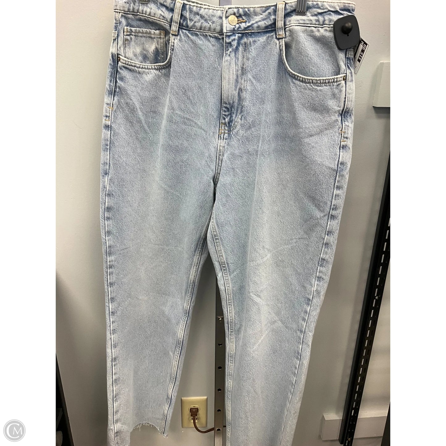 Jeans Flared By Zara In Blue Denim, Size: 12