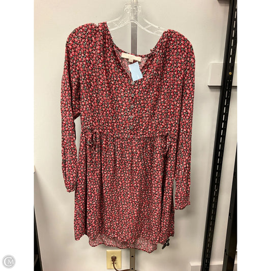 Dress Casual Short By Loft In Black & Red, Size: S