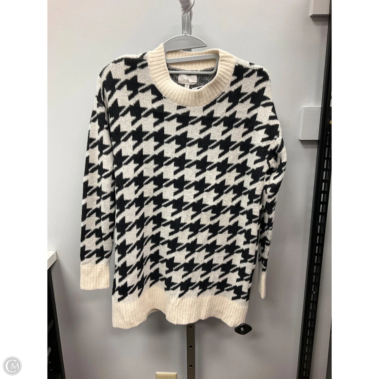 Sweater By Lou And Grey In Black & Cream, Size: S