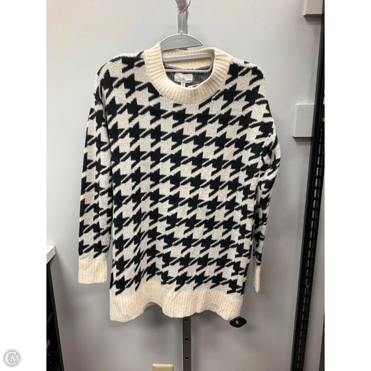 Sweater By Lou And Grey In Black & Cream, Size: S