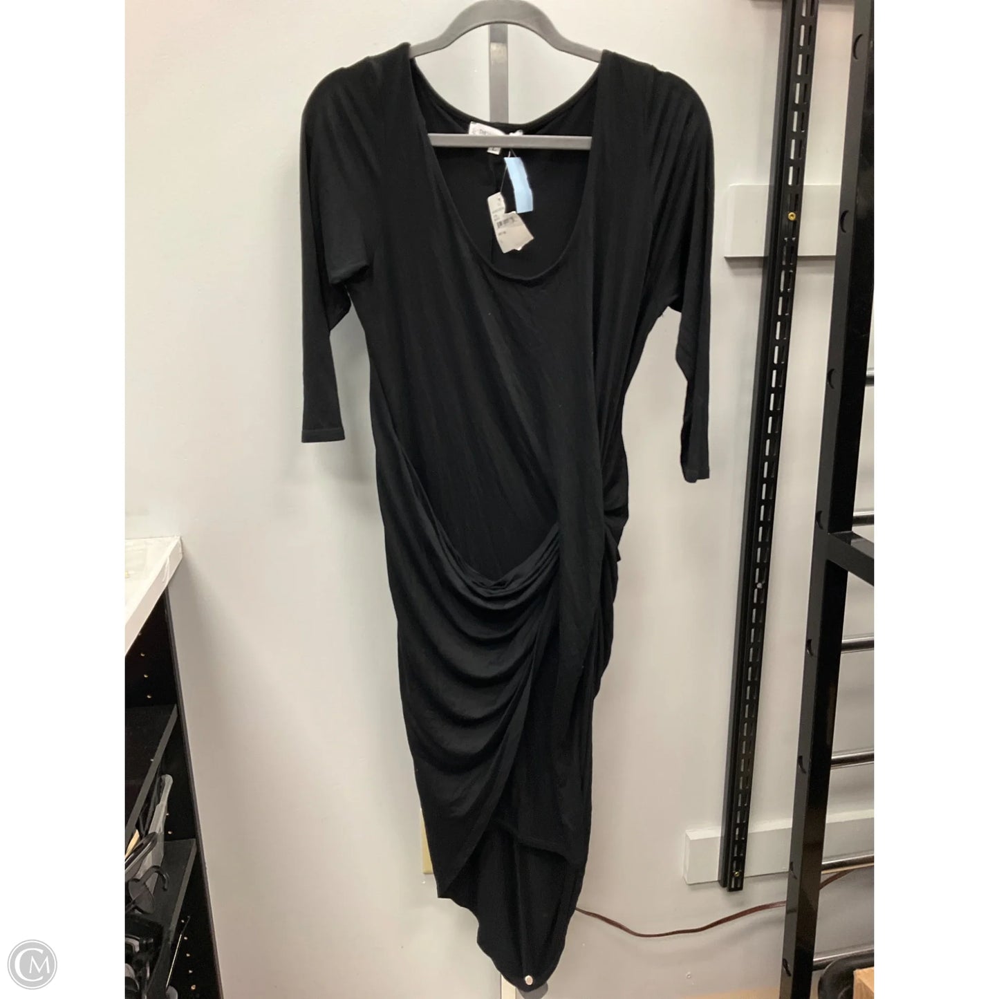 Dress Casual Midi By Clothes Mentor In Black, Size: L