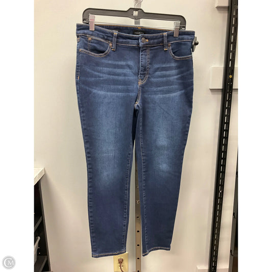 Jeans Straight By Talbots In Blue Denim, Size: 8p