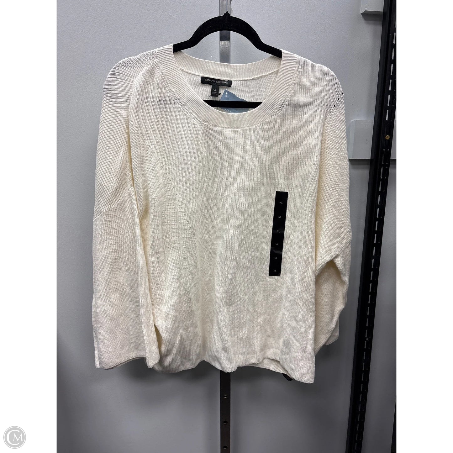 Sweater By Banana Republic In Cream, Size: Xl