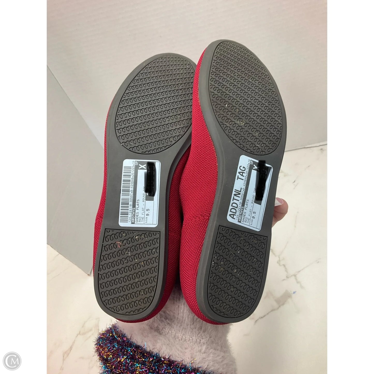 Shoes Flats By Rothys In Red, Size: 9.5