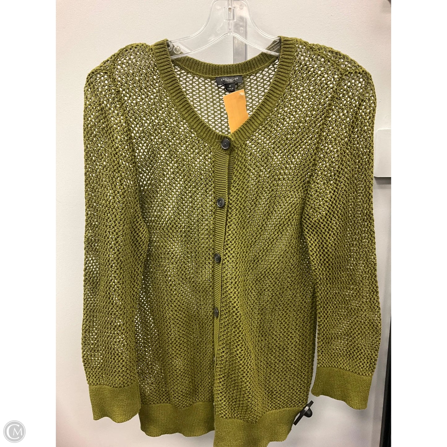 Sweater By Ann Taylor In Green, Size: M